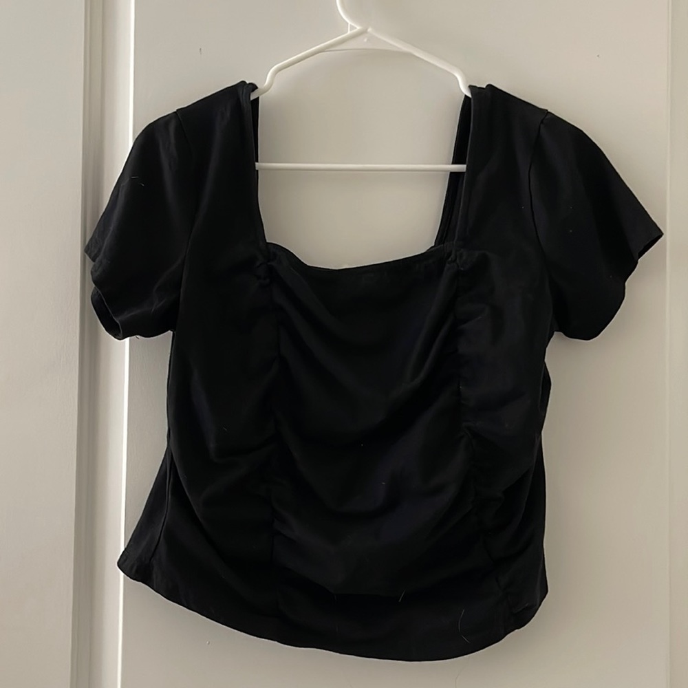 Square neck top